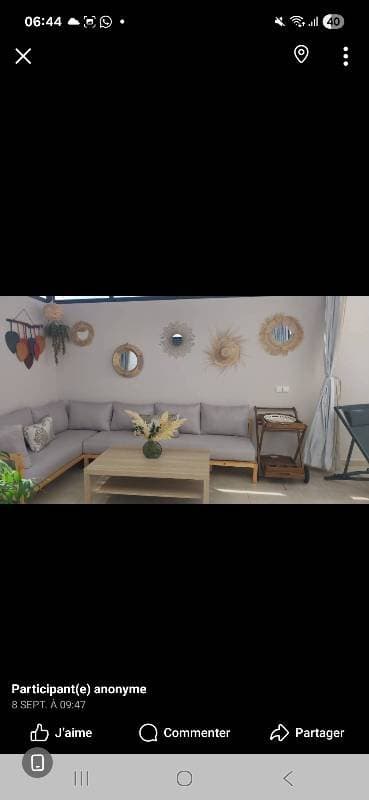 Appartement à louer à Casablanca, Anfa — Loue T2 meublé lumineux et parfaitement agencé